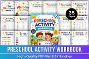 Preschool Activity Workbook | Learn, a Stationery Template by Mustafiz (Thumbnail 1 of 5)