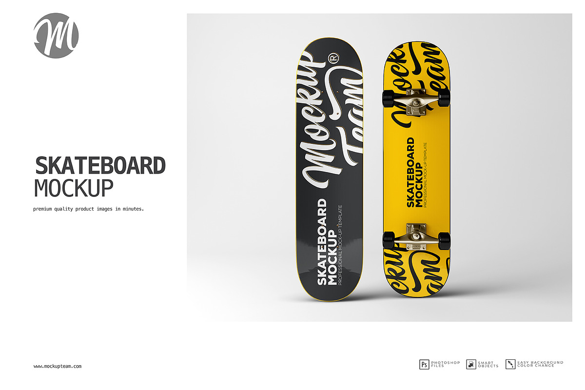 Skateboard Mockup Template, a Product Mockup by mockupteam1