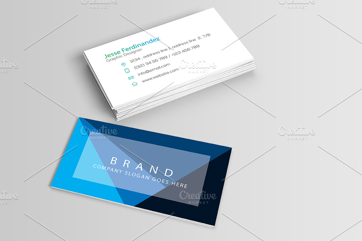 Modern Business Card Template Vol-04, a Business Card Template by M6 Gallery (Photo 2 of 4)