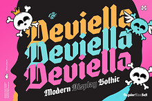 Deviella - Modern Gothic Font