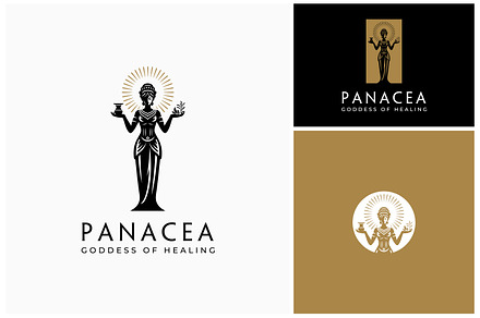 Panacea Cure Medicine Goddess Logo, a Branding & Logo Template by Enola99d