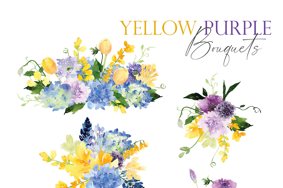 Watercolor Flower - Cheerful Set, an Illustration by Beigetime (Photo 4 of 11)