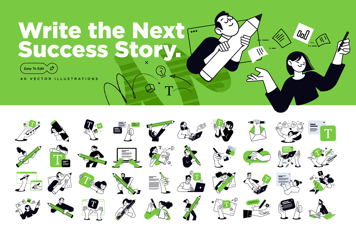 Write the next success story, a Person Illustration by PureSolution (Photo 1 of 6)