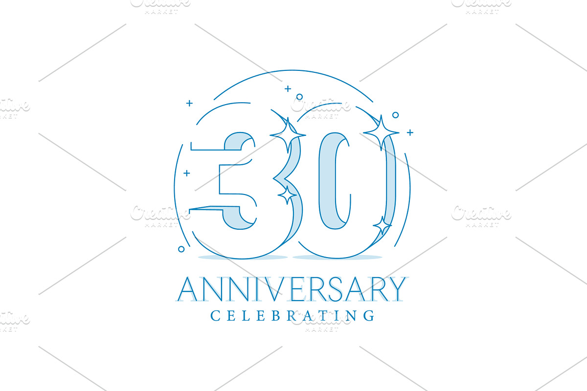 Anniversary 30. 3d number thirty, a Decorative Illustration by Sunny (Photo 1 of 2)