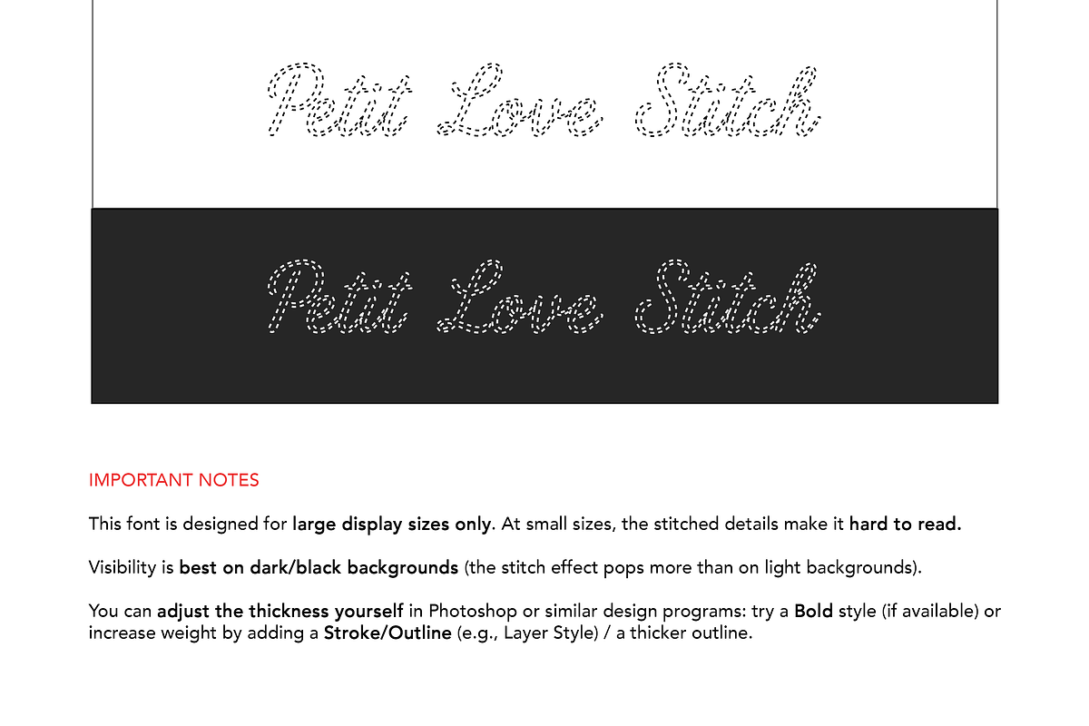 Petit Love Stitch Script, a Handwritten Font by gafaroff studio (Photo 5 of 5)
