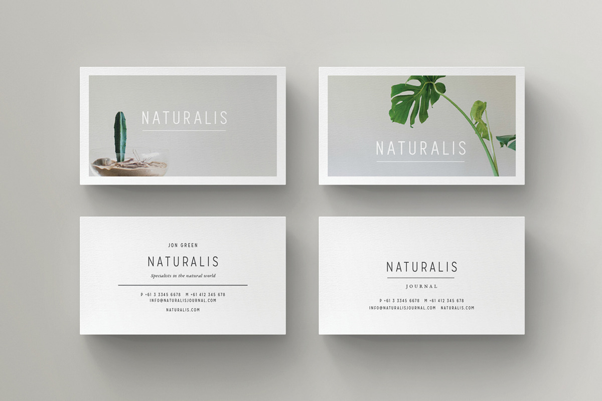 NATURALIS Business Card Template, a Business Card Template by 46&2 Collective (Photo 8 of 9)