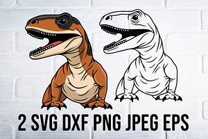 Velociraptor Svg, Dinosaur clipart