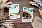 Front Page Newspaper Template, a Flyer Template by ZoloDesignHub (Thumbnail 3 of 7)