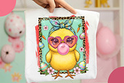 Bubblegum Easter Chick PNG, an Illustration by OK Design (Thumbnail 2 of 6)