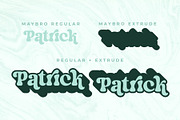Maybro - Vintage Retro Serif Font, a Serif Font by Airotype (Thumbnail 3 of 14)