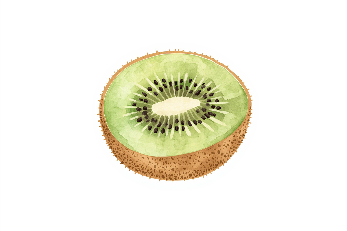 12 Kiwi Fruit Clipart Set, an Illustration by hafijul (Photo 4 of 13)