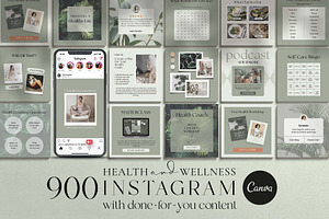 Health Coach Instagram Templates