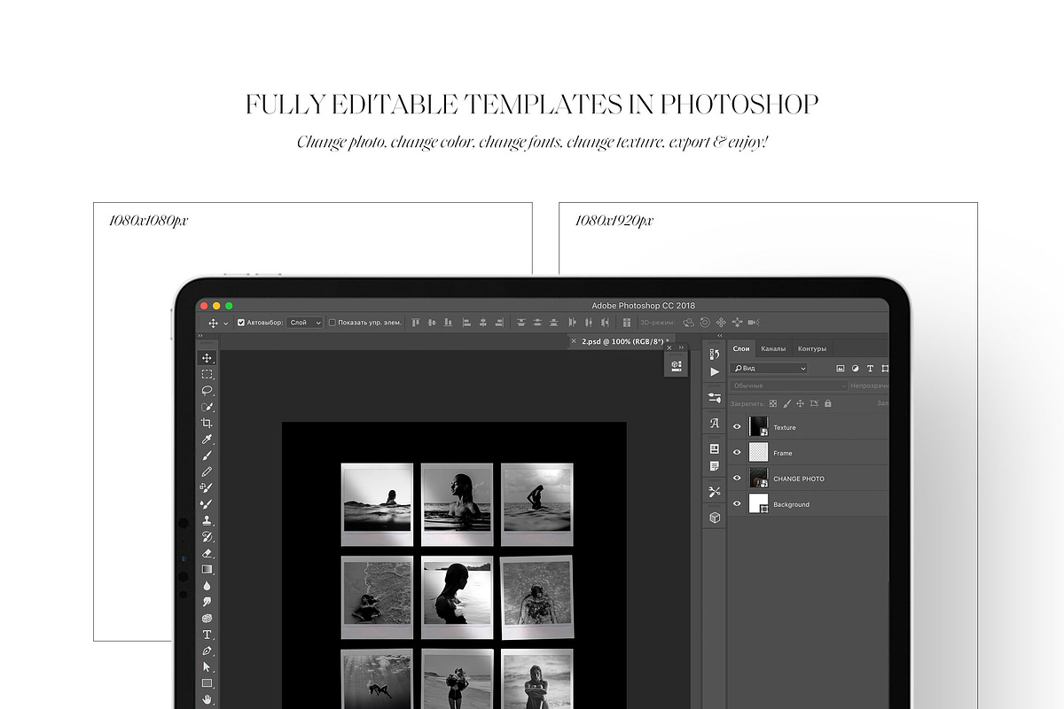 Instagram Film Frames Templates, a Social Media Template by BlancheStudio (Photo 3 of 8)