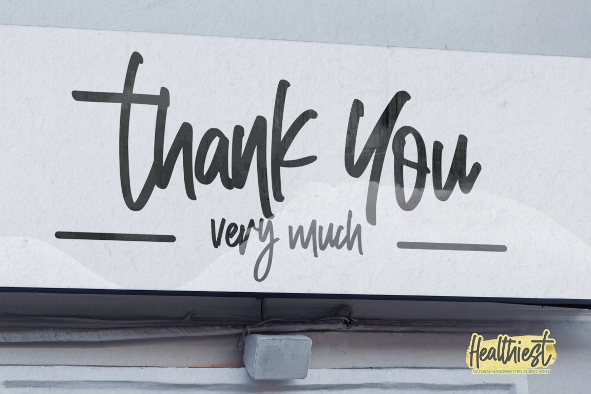 Healthiest - Natural Handwritten, a Script Font by Gassstype (Photo 8 of 8)