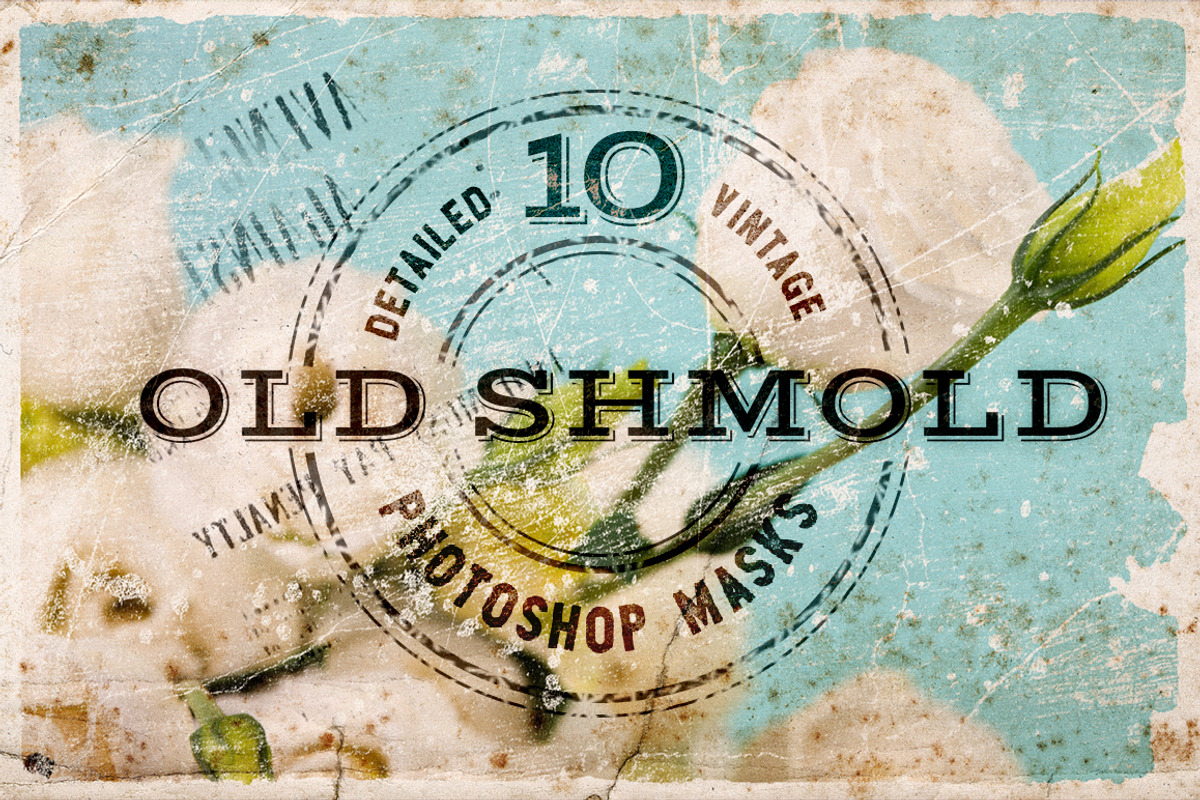 Old Shmold Vintage Photoshop Masks, a Texture Graphic by lissius (Photo 1 of 7)