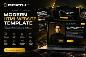 Premium Modern HTML Website Template, a HTML Template by Creative House