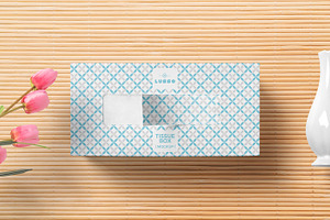 Rectangular Tissue Box Mockups