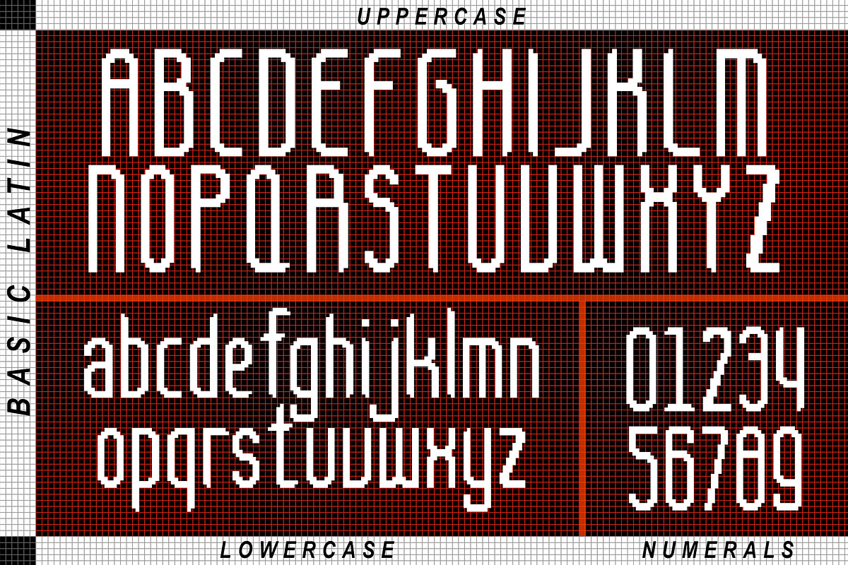 Thuman Pixel - 8Bit Tall Sans Font, a Sans Serif Font by CuratedType Studio (Photo 4 of 10)