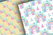 Birthday Party digital papers, a Pattern Graphic by designloverstudio (Thumbnail 4 of 7)