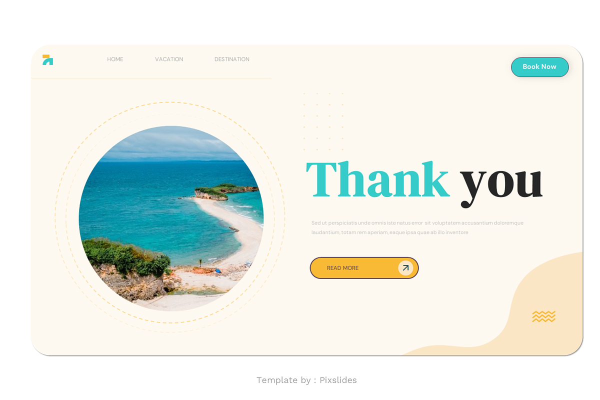 Vacation Holiday PowerPoint, a Presentation Template by Pixslides (Photo 7 of 7)