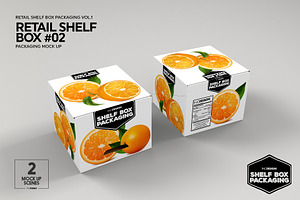 Retail Shelf Box 02 Packaging Mockup