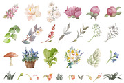 Watercolor Vintage Animal garden set, an Animal Illustration by TanyaSchuka (Thumbnail 7 of 11)
