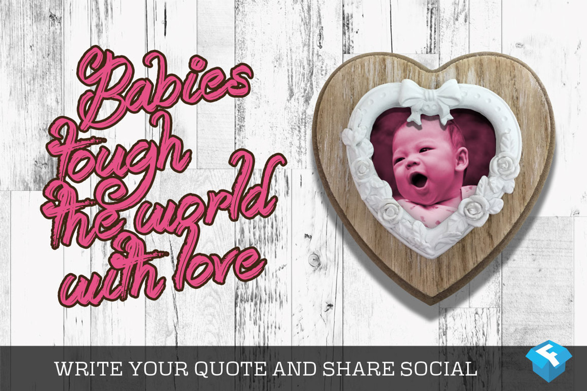 Valentine Love Heart Frame Mockup, a Print Template by Fresh Design Elements (Photo 2 of 7)