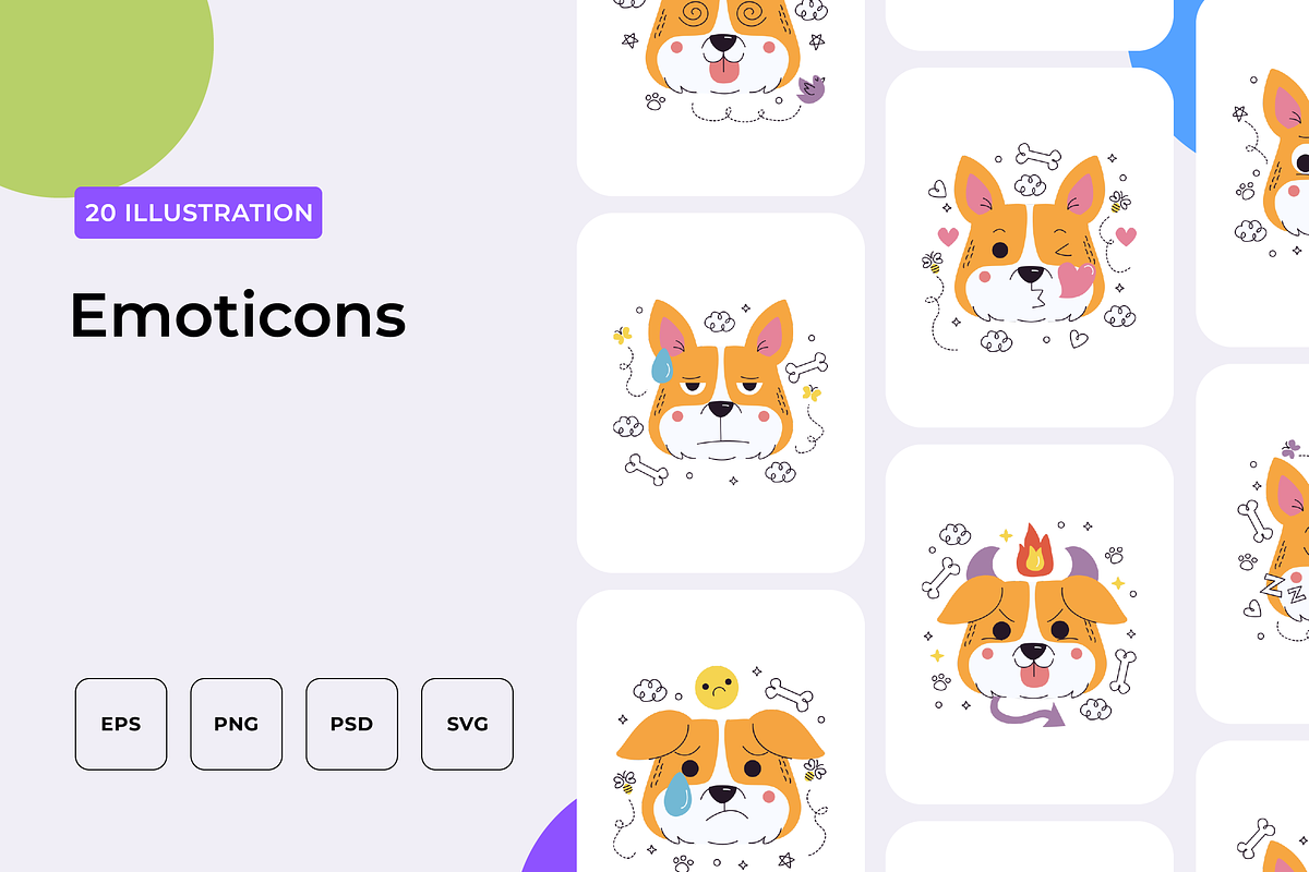 Emoticons Illustration, an Outline Icon by Wencory (Photo 1 of 2)