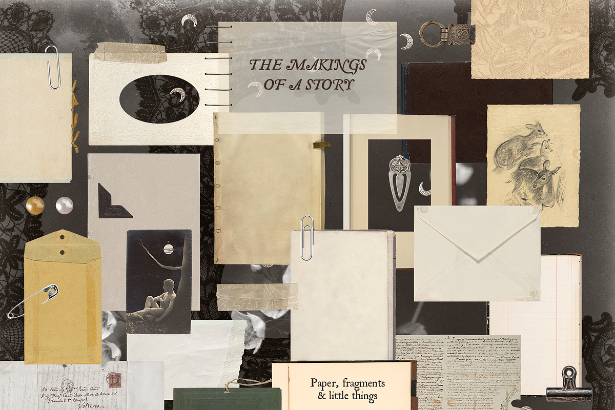 The Veil – Mystical Collage Kit, an Object Graphic by Eva Gentle (Photo 10 of 13)