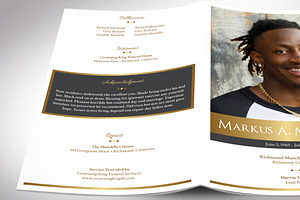 Kings Funeral Program Indesign