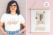 Shopping Girl Clipart Fashion Quotes, an Object Graphic by Ruslana Lubenets (Thumbnail 6 of 15)