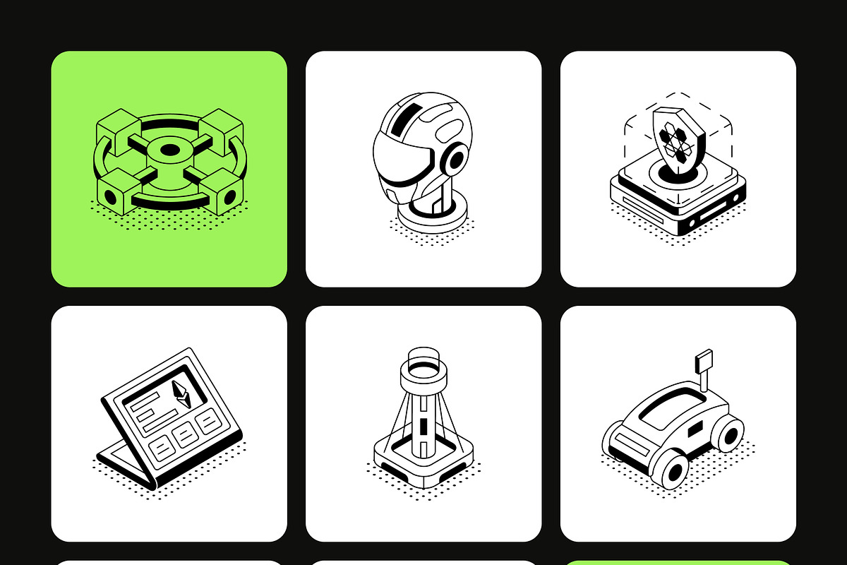 120 Technology Illustrations Bundle, a Technology Illustration by Vectors Market (Photo 10 of 13)