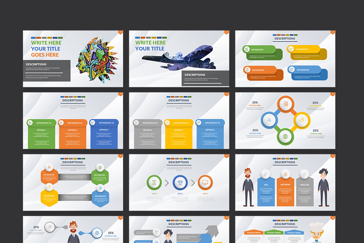 3 IN 1 Keynote Presentation, a Presentation Template by Graphicgo (Photo 5 of 30)