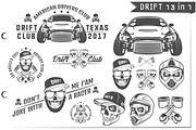 13 in 1 Set of Drift car sport, an Illustration by Hadanello88 (Thumbnail 1 of 5)