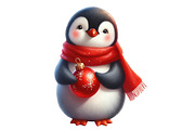 Christmas Penguins Clipart, an Illustration by Designworld (Thumbnail 5 of 5)