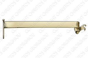 Scroll Vintage Woodcut Banner Paper, a Texture Illustration by Christos Georghiou