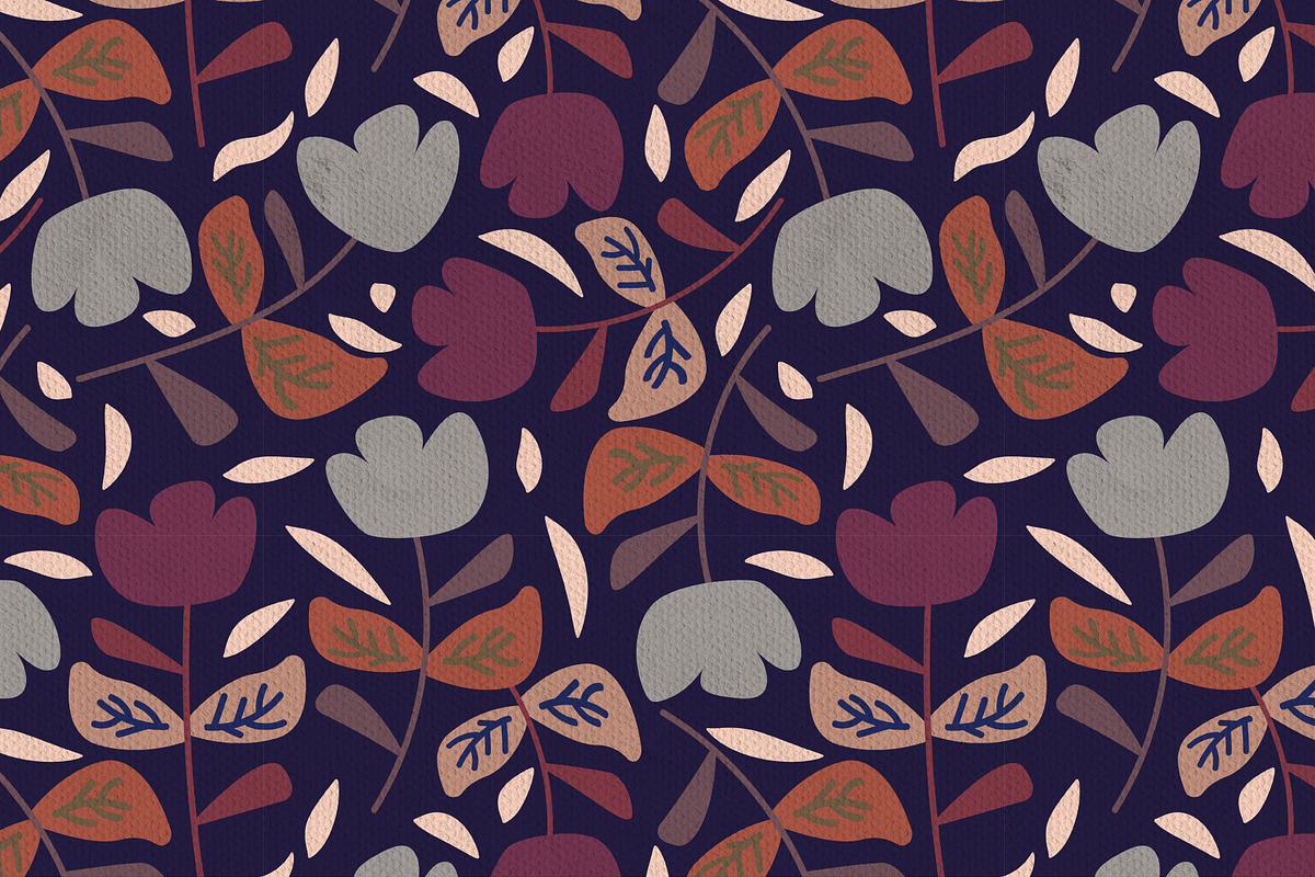 Floral Fifties Patterns, a Pattern Graphic by Anny Cecilia Walter (Photo 4 of 10)