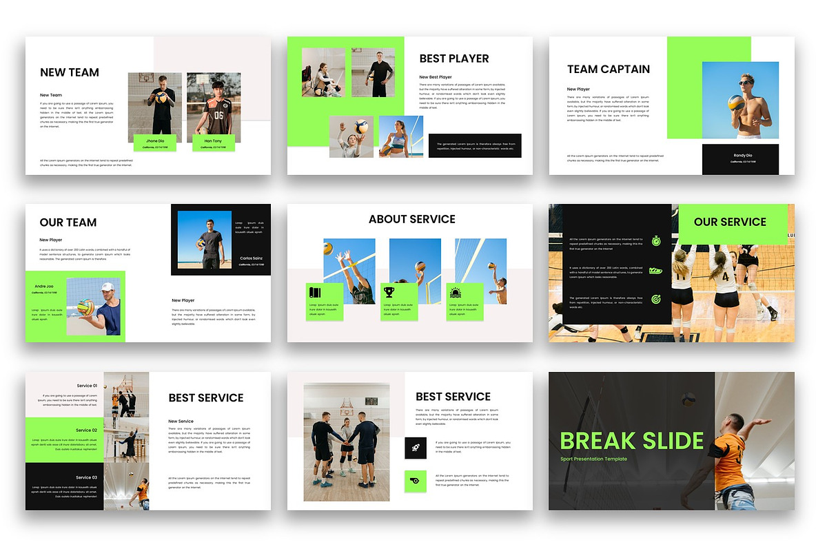 Damaske - Sport Keynote Template preview 2