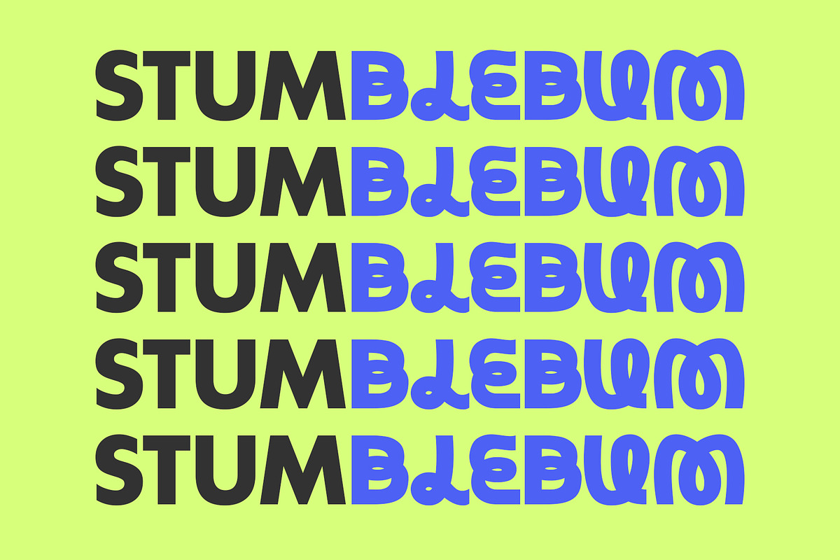 Stumblebum Quirky Serif Font, a Sans Serif Font by BilberryCreates (Photo 5 of 19)