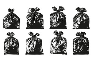 Vintage Sack Bags Burlap Bags, a Texture Illustration by LadadikArt