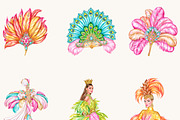 Colorful Carnival Clipart Bundle, a Person Illustration by BusyDaydesign (Thumbnail 3 of 9)