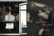 Dark Floral Background, a Pattern Graphic by paper aesthetic (Thumbnail 6 of 10)