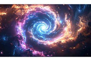 Colorful cosmic spiral representing, an Abstract Photo by Igor Tichonow