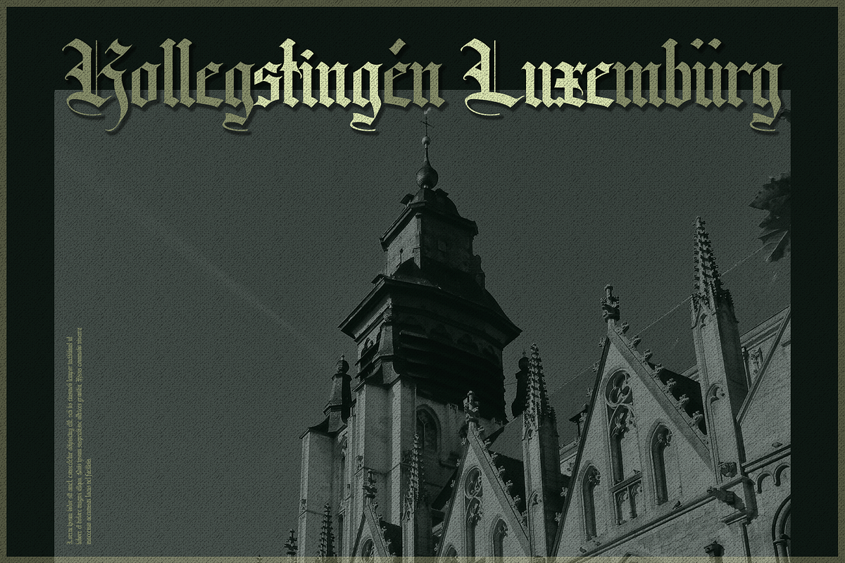 Aventaquadra, a Blackletter Font by ilhamtaro (Photo 4 of 11)