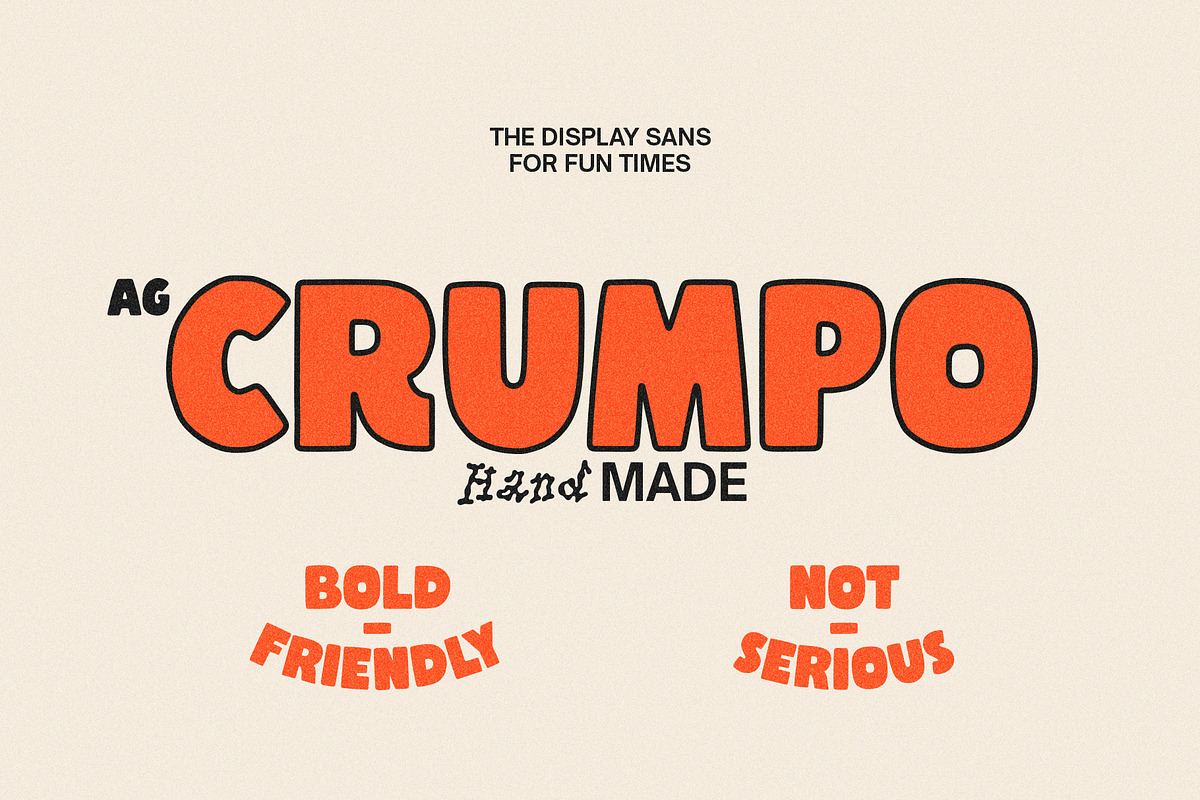 AG CRUMPO, a Sans Serif Font by Ant Gardner (Photo 1 of 6)