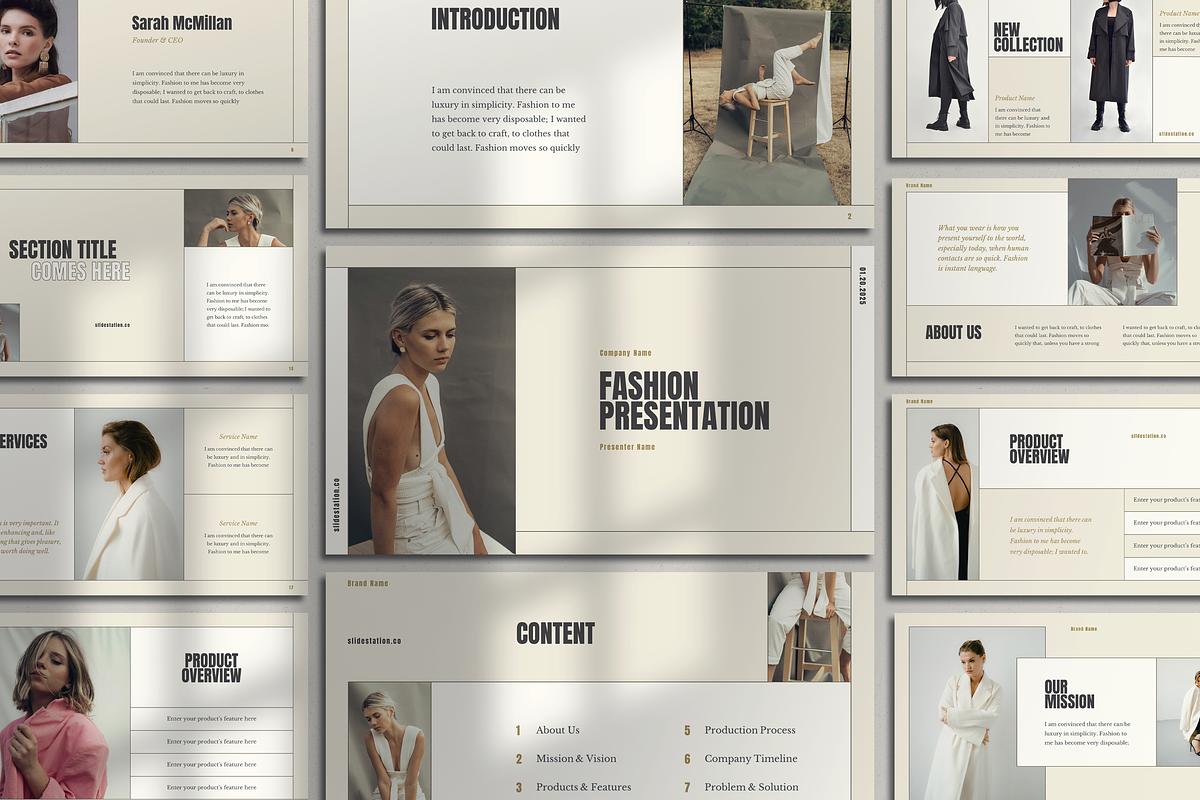 Minimalist Fashion Presentation, a Presentation Template by SlideStation (Photo 1 of 5)