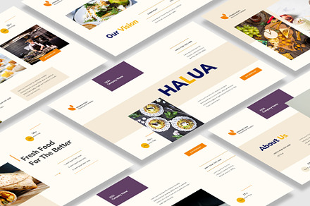 Halua - Food Google Slides Template