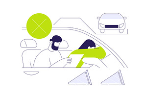 Failing driving school exam abstract, a Transportation Illustration by Visual Generation