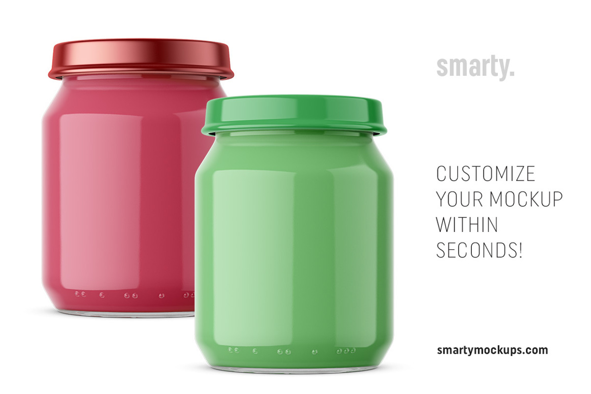 Food Jar Mockups, a Product Mockup by Smarty Mockups (Photo 4 of 6)