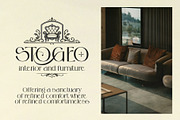 Bostaire Luxury Sans Serif Font, a Sans Serif Font by Heinzel Std (Thumbnail 3 of 15)